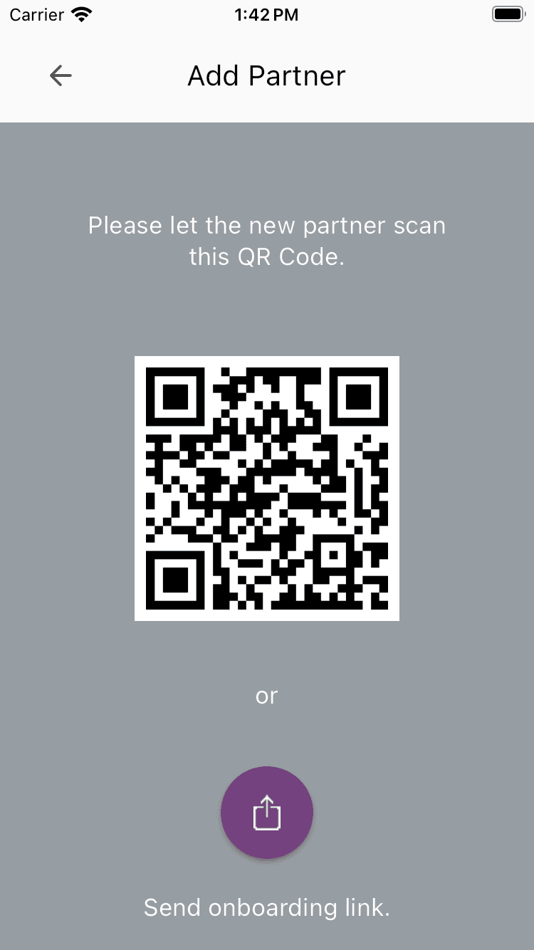 Aplikacija Osmium — Vnos partnerjev